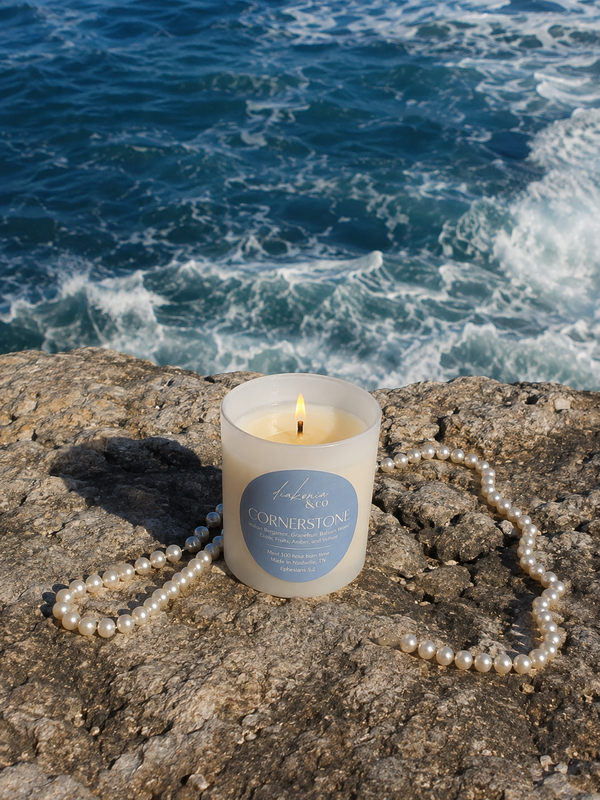 Cornerstone Candle | bergamot and hinoki