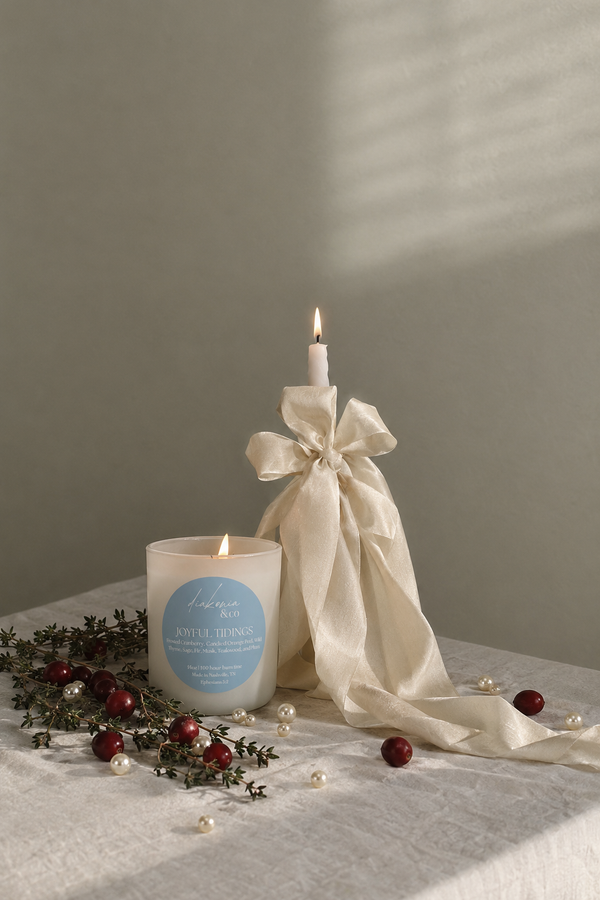 Pre-Order! Joyful Tidings Candle | cranberry, orange, fir & sage