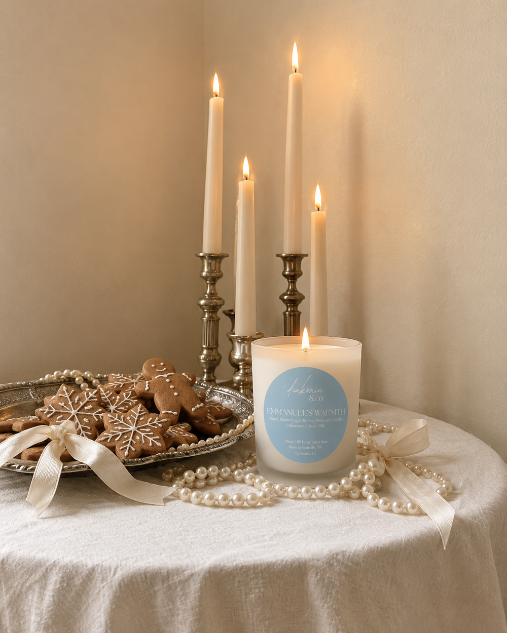 Pre-Order! Emmanuel's Warmth candle | gingersnap and vanilla