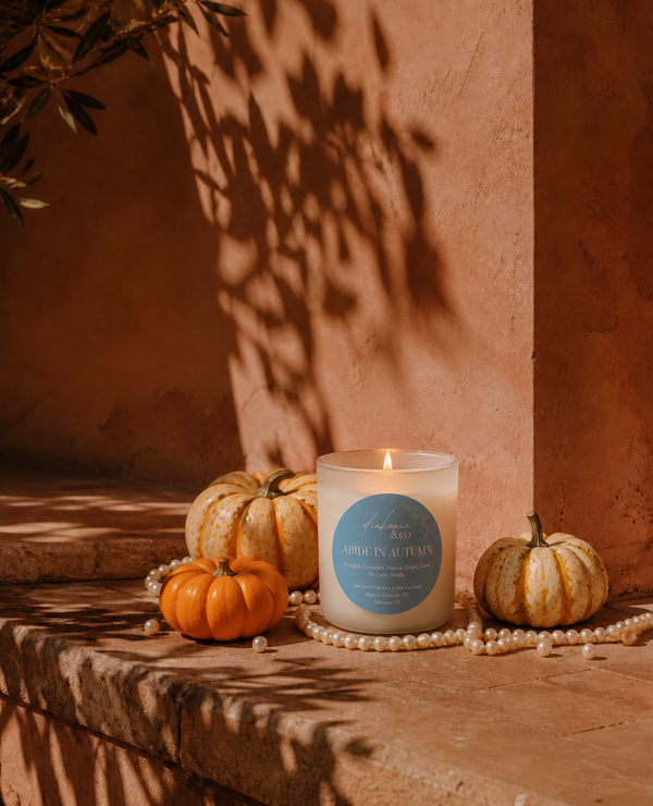 NEW! Abide in Autumn candle | pumpkin pie